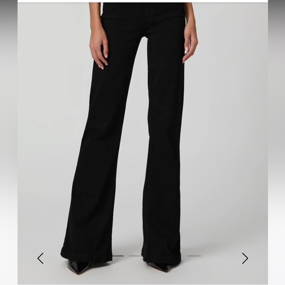 PAIGE Genevieve Flare Jean in Black Willow Size 24 NWT - Picture 2 of 6